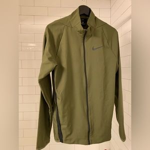 Nike Olive zip up barely worn in size S